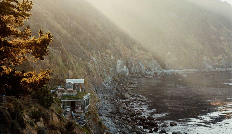 The Esalen Institute hot springs